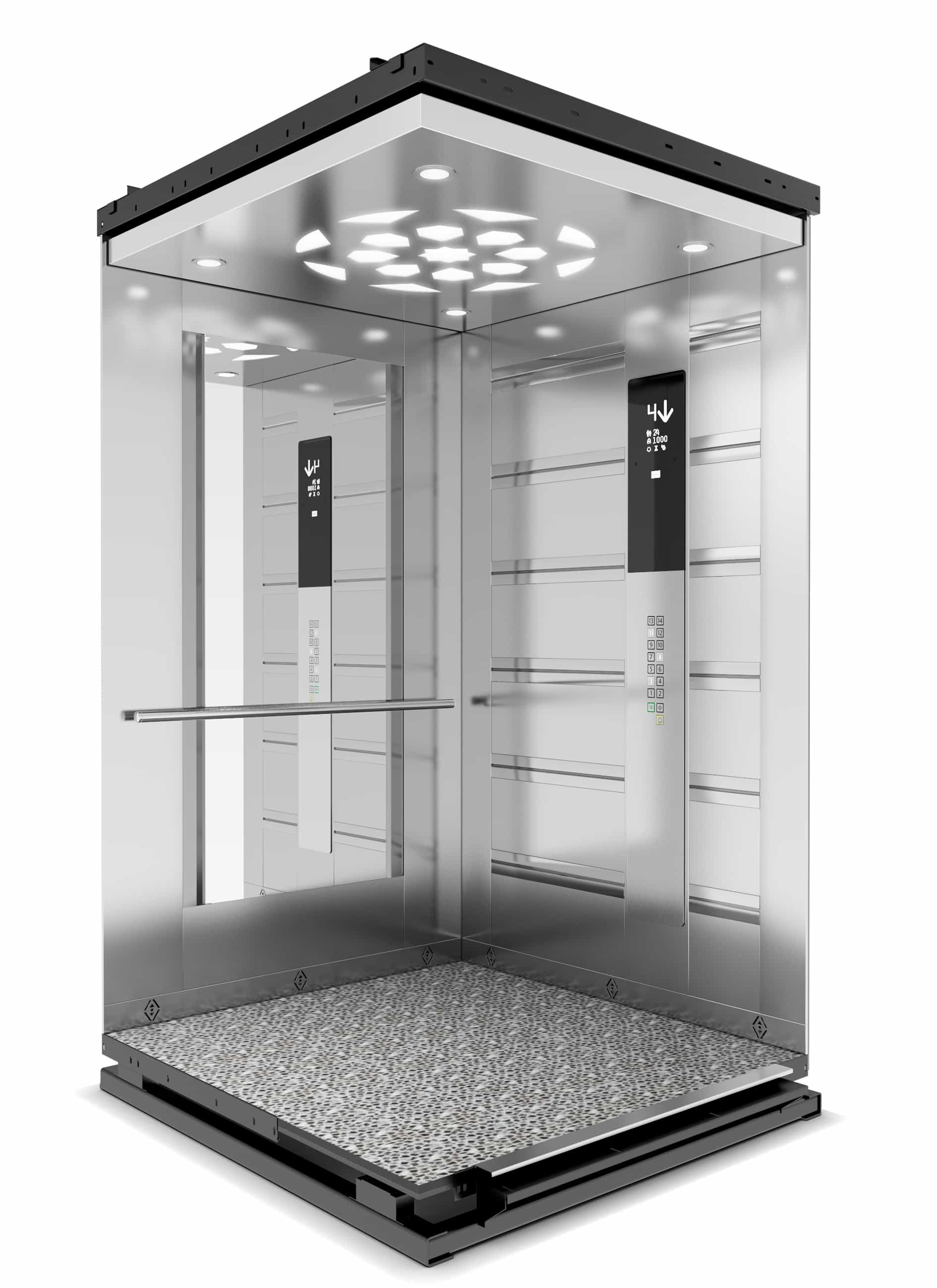 Asansör Kabini D1201 Paslanmaz Modeli