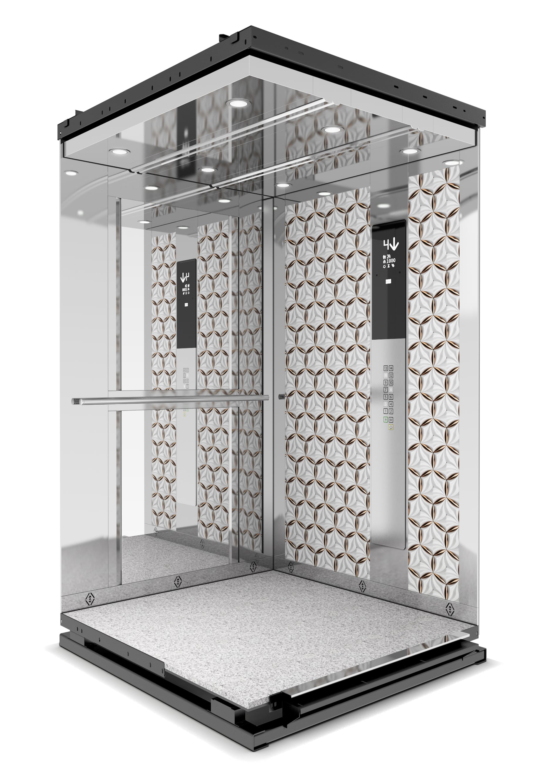 Asansör Kabini D1401 Cam Modeli