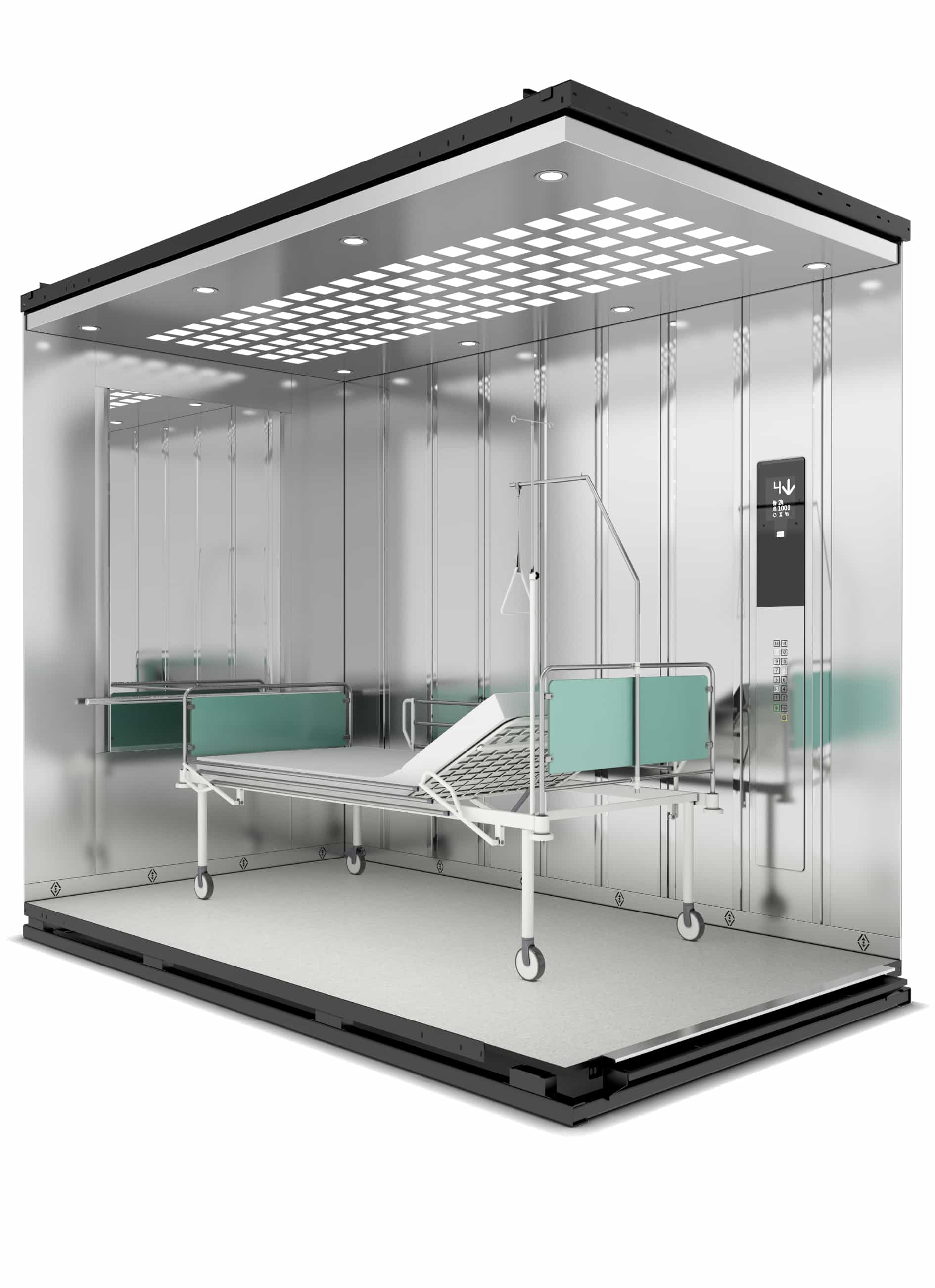 Asansör Kabin D1501 Hastane Modeli