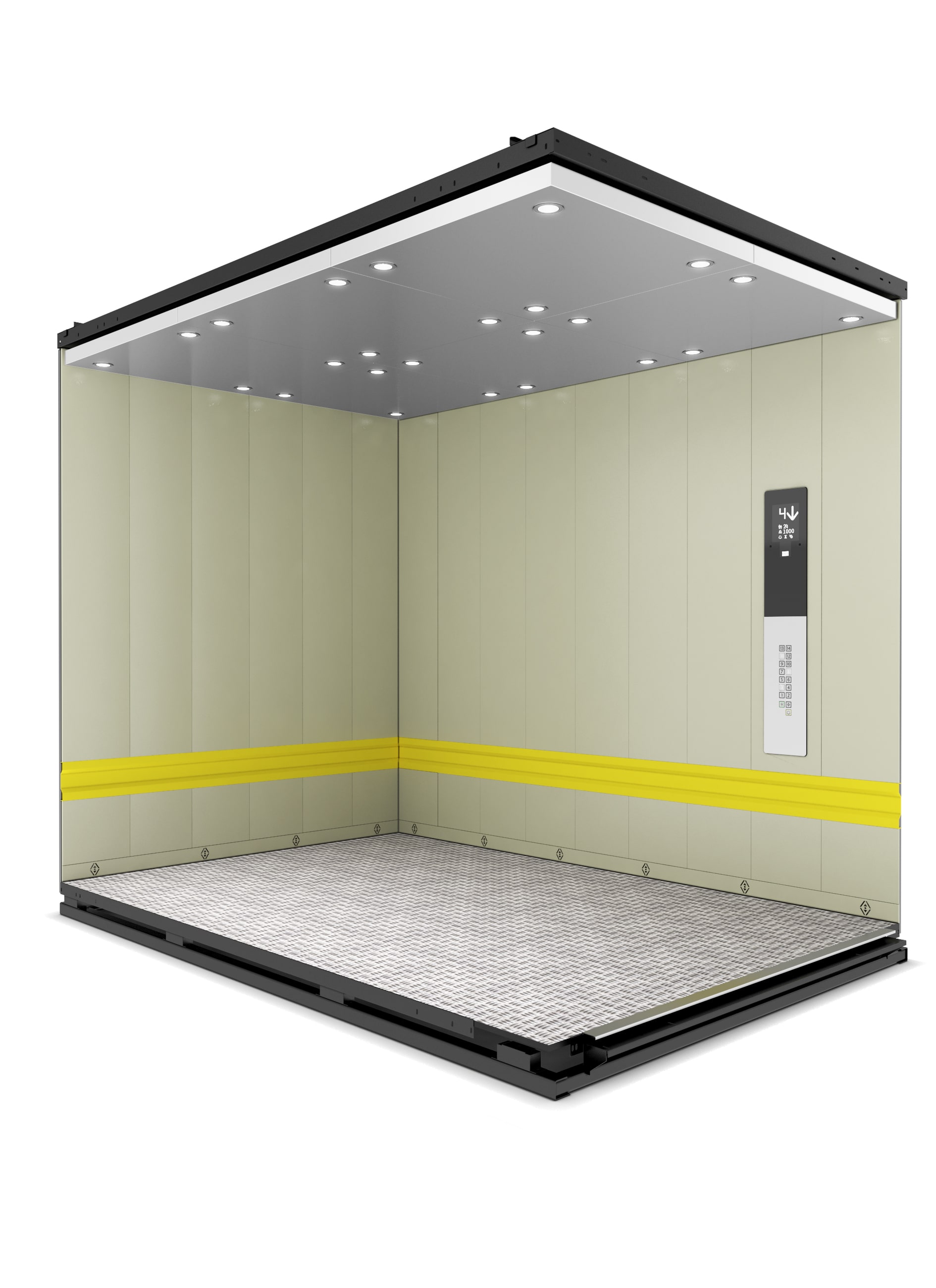 Asansör Kabini D1601 Yük Modeli